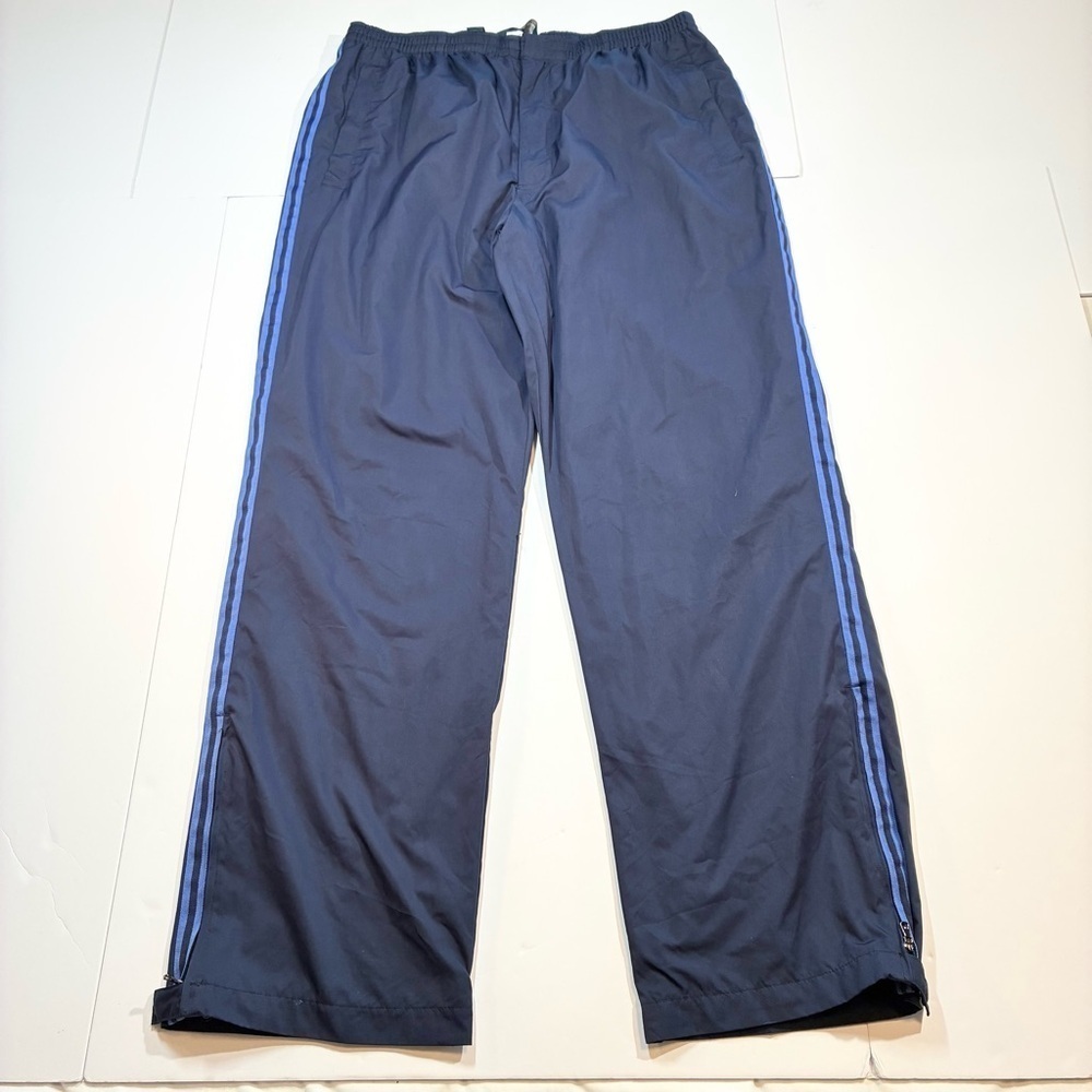Polo Ralph Lauren Mens Track Pants Size XXL Navy/Royal Blue Mesh Lined Ankle Zip
